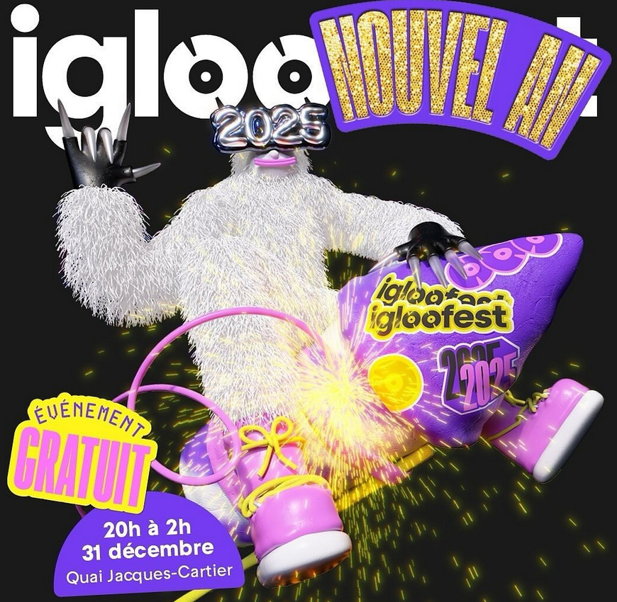 Image publicitaire d'Igloofest 2025