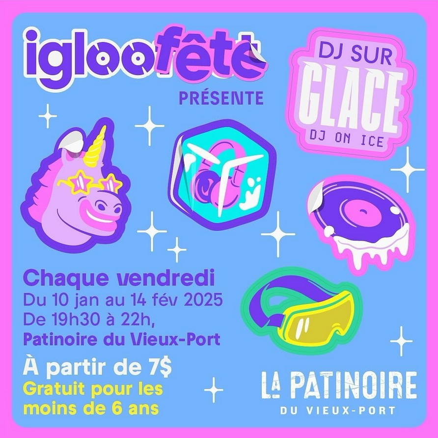 Image publicitaire pour Igloo Fête - DJ sur Glace