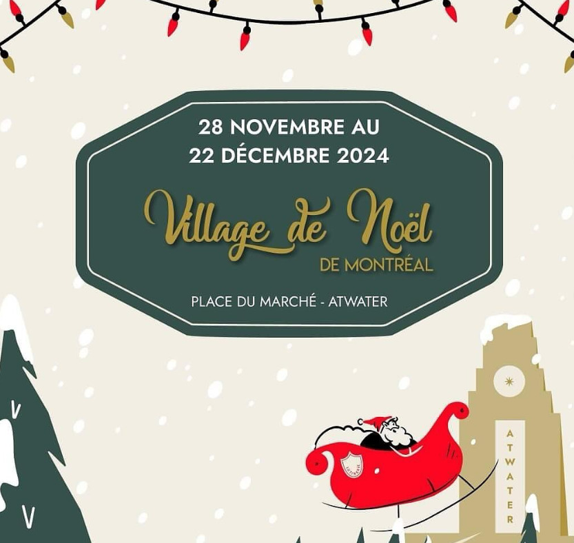 Image publicitaire du Village de Noël de Montrèal